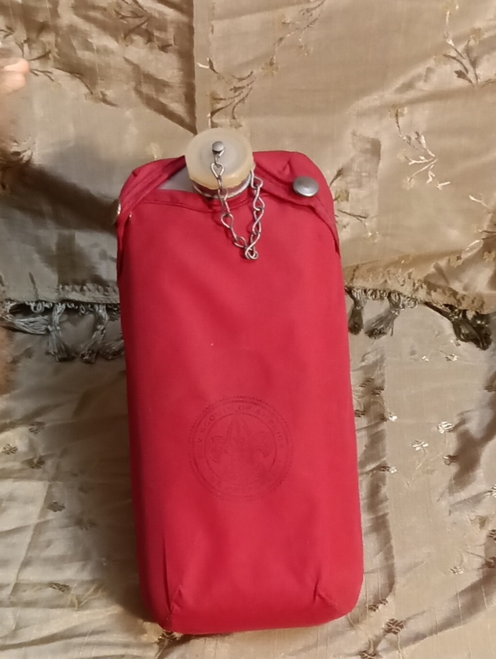 Vintage Regal Official Boy Scouts of America Canteen W/ Red Nylon Cover